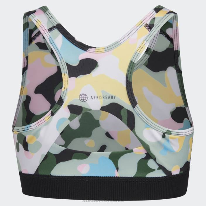 Adidas Sutien cu imprimeu techfit peste tot (marimea extinsa) alb adidas copii alb 2JBN25584