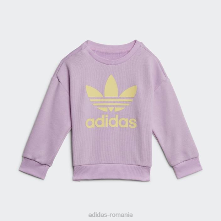 Adidas logo grafic lila echipaj set adidas copii liliac 2JBN25580