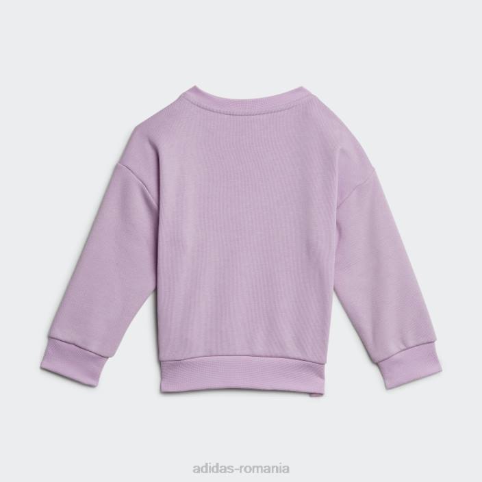 Adidas logo grafic lila echipaj set adidas copii liliac 2JBN25580