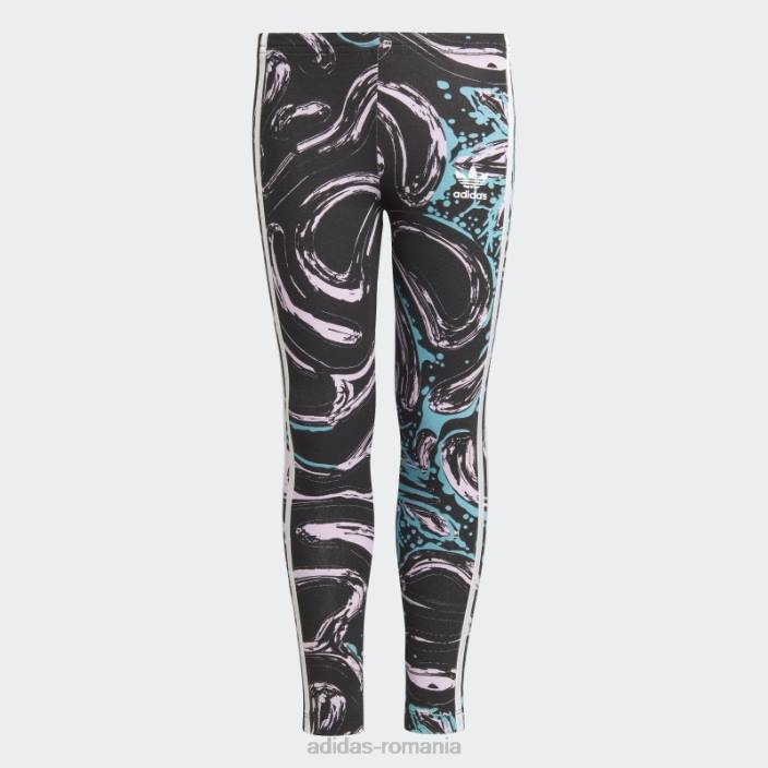 Adidas set de jambiere cu hanorac grafic liliac copii liliac 2JBN25583