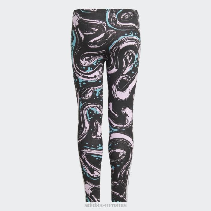 Adidas set de jambiere cu hanorac grafic liliac copii liliac 2JBN25583
