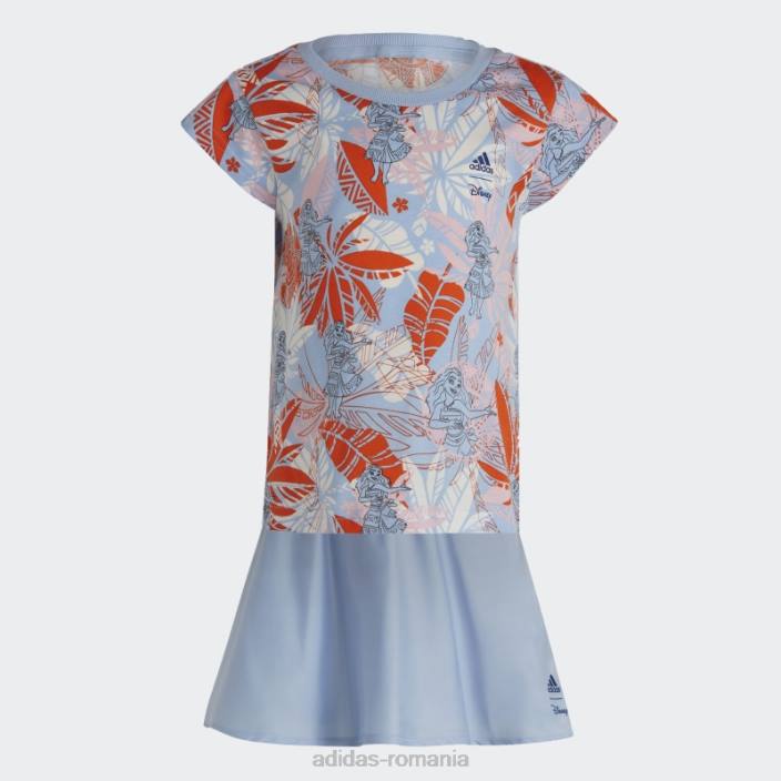 Adidas set tricou x disney moana roz copii roz/albastru zori/portocaliu 2JBN25582