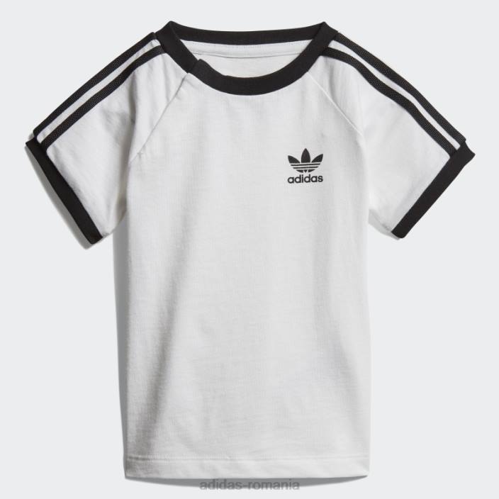 Adidas Tricou cu 3 dungi alb adidas copii alb negru 2JBN24960