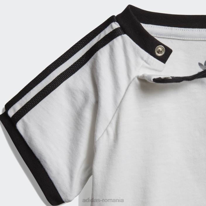Adidas Tricou cu 3 dungi alb adidas copii alb negru 2JBN24960