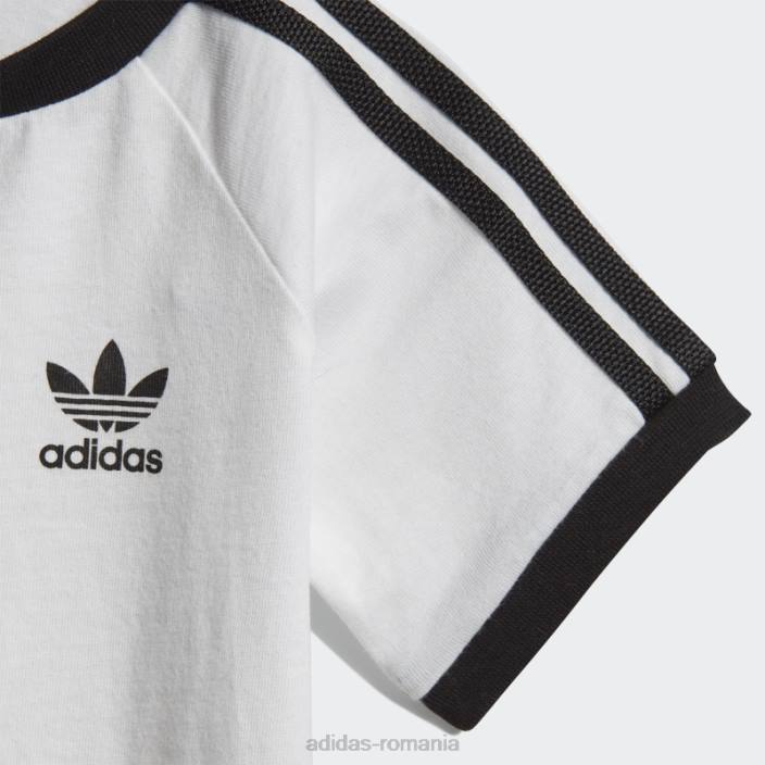 Adidas Tricou cu 3 dungi alb adidas copii alb negru 2JBN24960