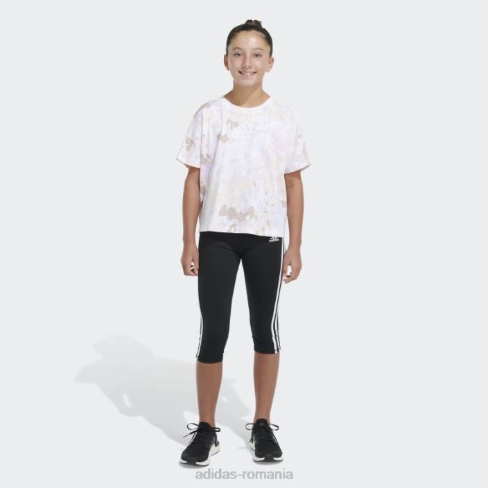 Adidas Tricou cu imprimeu largi alb adidas copii alb 2JBN25434