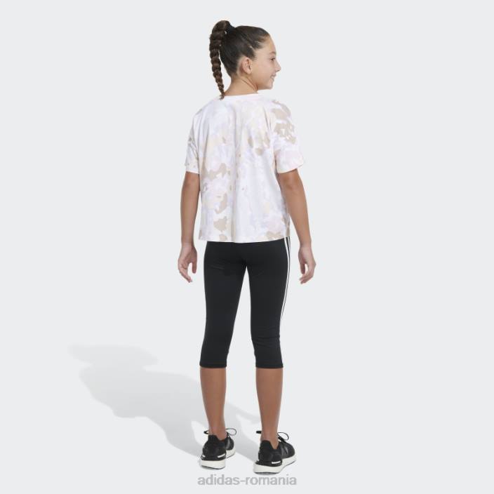 Adidas Tricou cu imprimeu largi alb adidas copii alb 2JBN25434