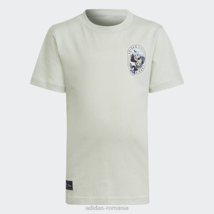 Adidas Tricou de modă Disney Mickey și prietenii verde copii verde 2JBN25009