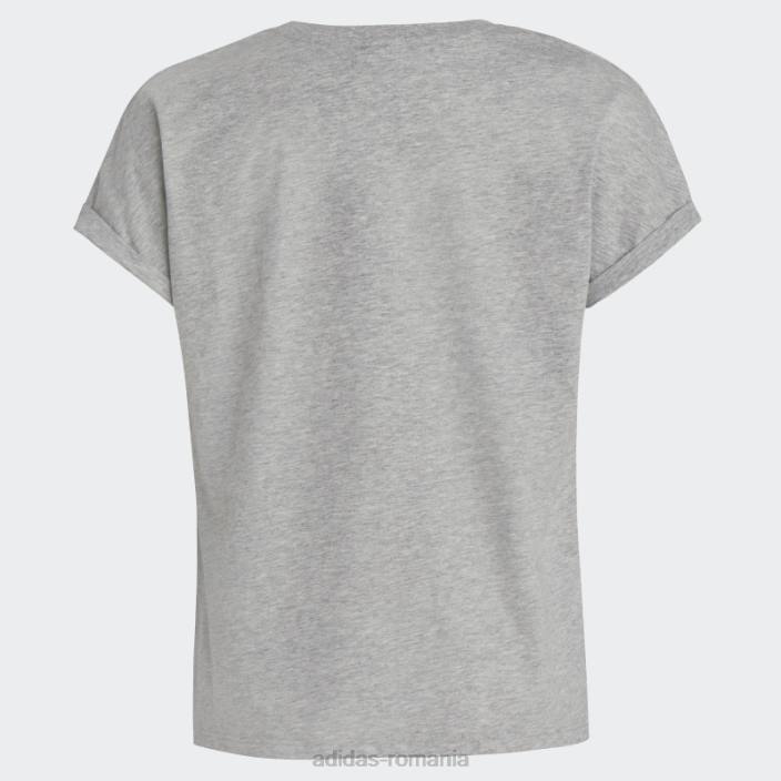 Adidas Tricou dolman gri mediu (mărime extinsă) copii gri mediu 2JBN25445