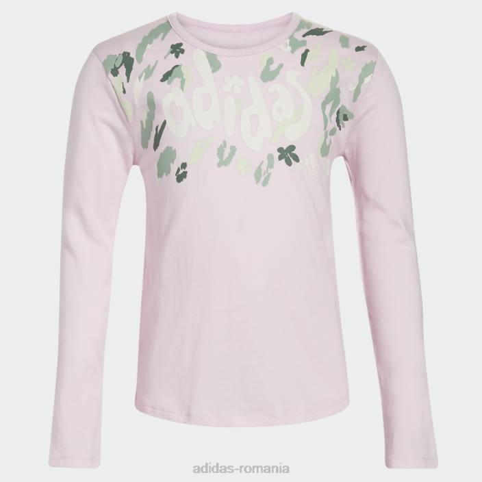 Adidas mânecă lungă decolteu 22 tee roz copii roz 2JBN25423