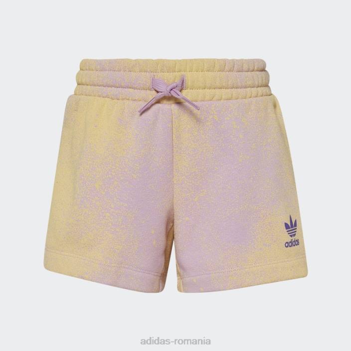 Adidas pantaloni scurți cu logo grafic și set de tricou adidas alb copii alb 2JBN25440