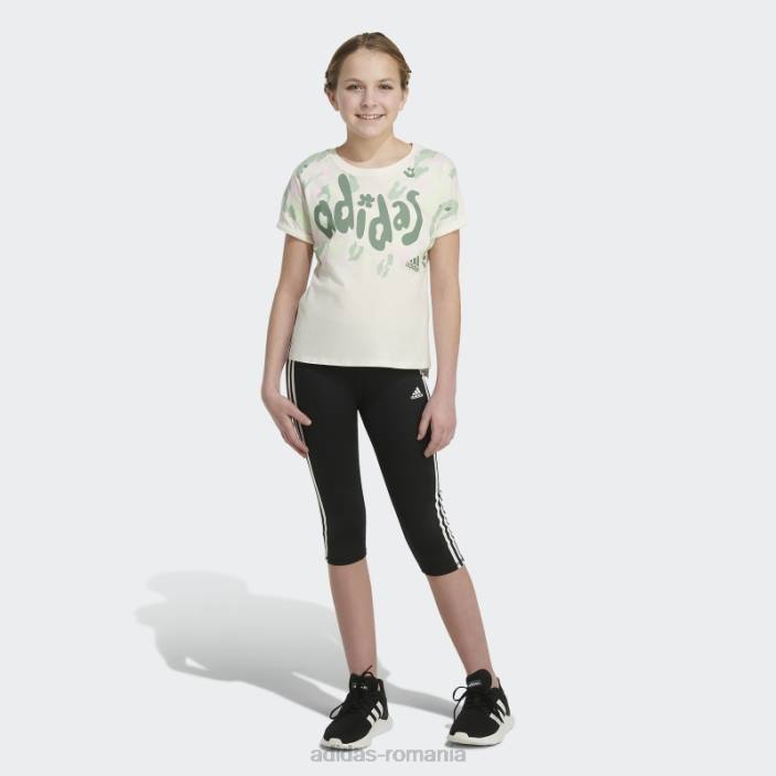 Adidas talie albă dolman 22 tee copii alb 2JBN25438