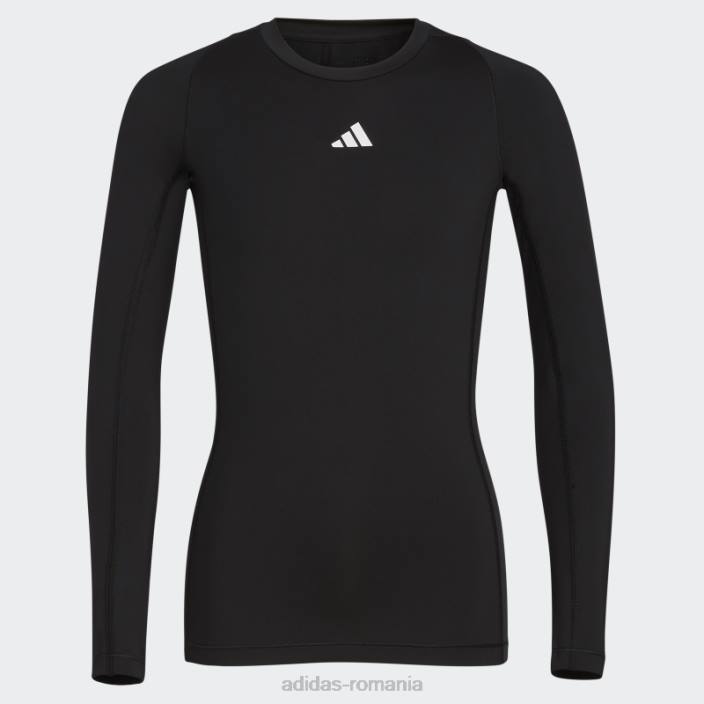 Adidas top techfit cu mânecă lungă negru adidas copii negru 2JBN25044