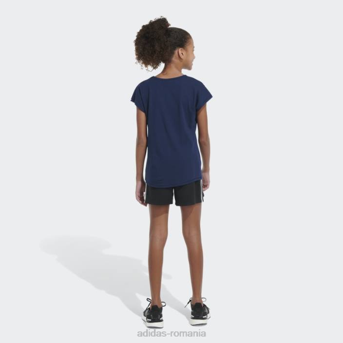 Adidas tricou adidas cu mânecă șapcă bleumarin copii marina 2JBN25437