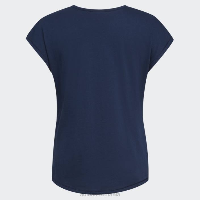 Adidas tricou adidas cu mânecă șapcă bleumarin copii marina 2JBN25437