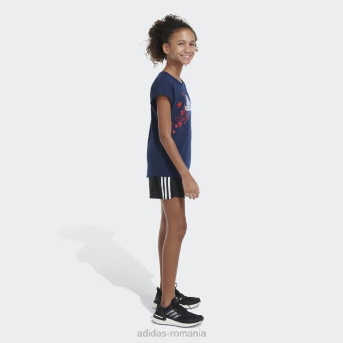 Adidas tricou adidas cu mânecă șapcă bleumarin copii marina 2JBN25437