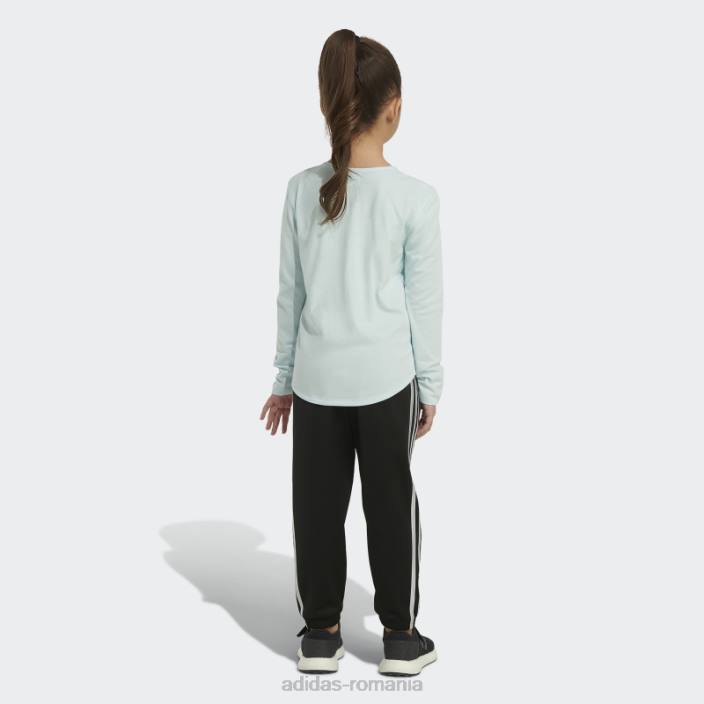 Adidas tricou adidas cu mânecă lungă și decolteu 23 albastru copii albastru 2JBN25431