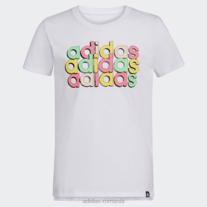 Adidas tricou alb cu mânecă scurtă cu aerisire 22 adidas copii alb 2JBN25425