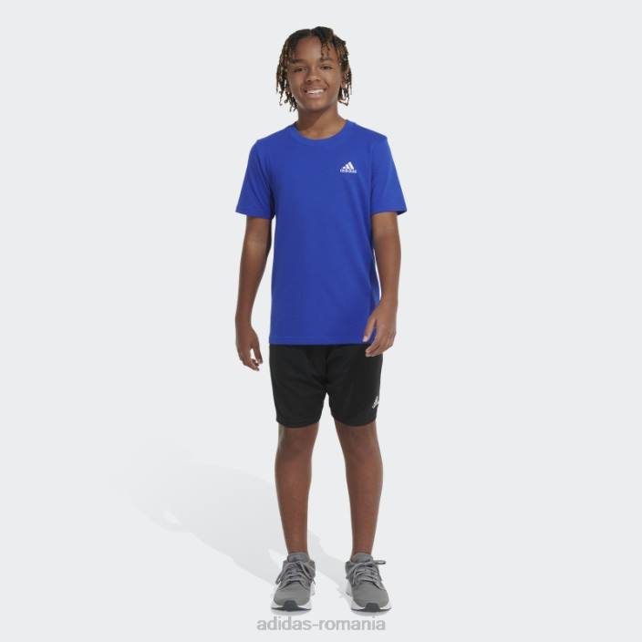 Adidas tricou albastru cu logo emb essential copii albastru 2JBN24977