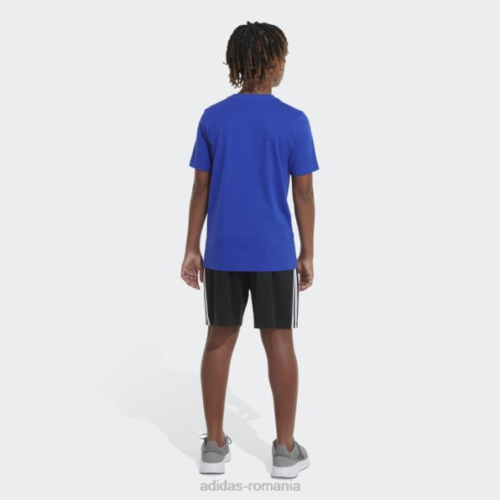 Adidas tricou albastru cu logo emb essential copii albastru 2JBN24977