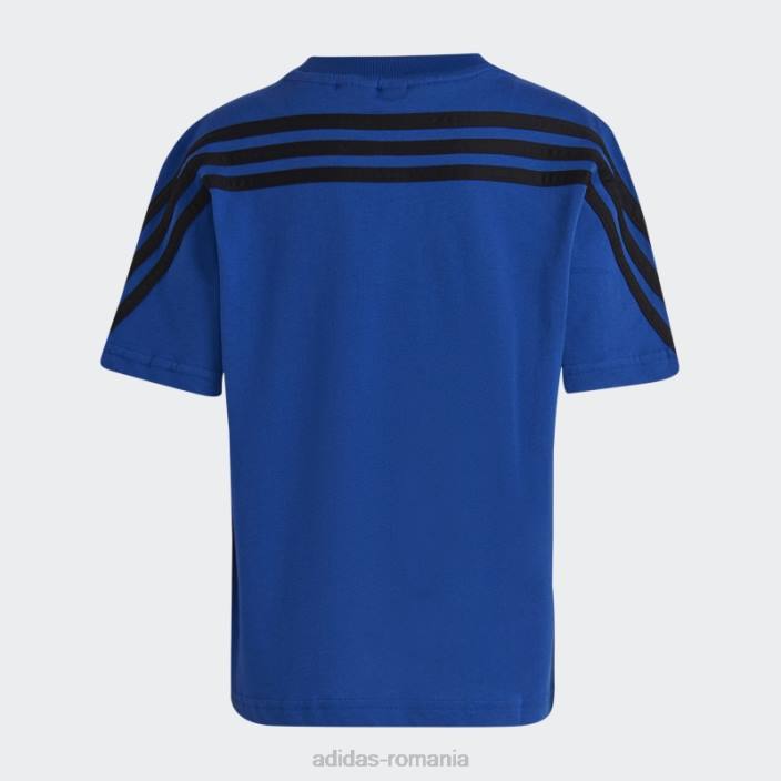 Adidas tricou albastru regal x marvel spider-man fierbinte copii albastru regal/negru 2JBN24959