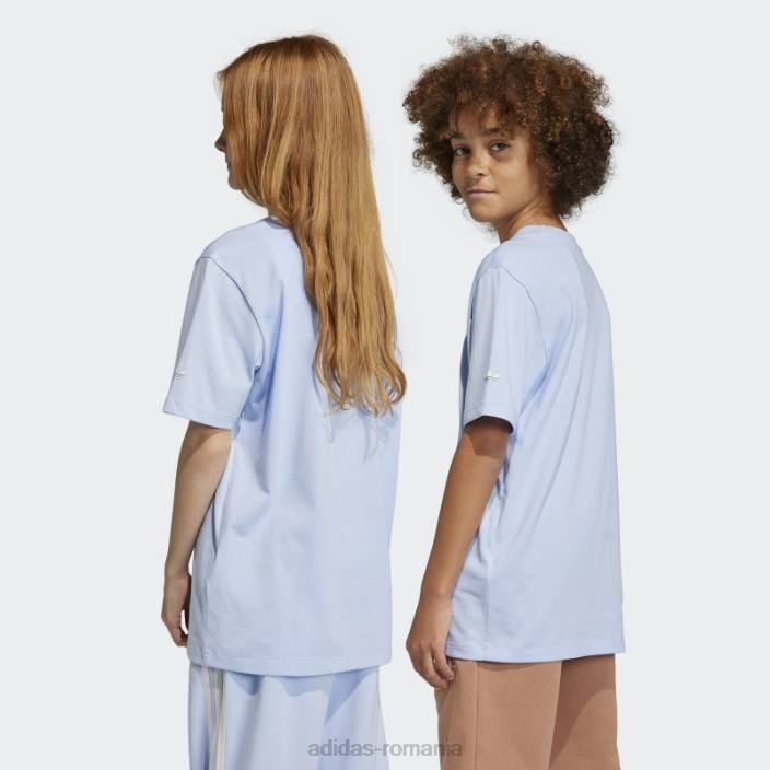 Adidas tricou boyfriend albastru cu imprimeu grafic adidas copii zori albastre 2JBN25065