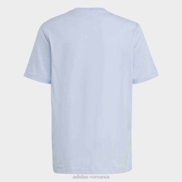 Adidas tricou boyfriend albastru cu imprimeu grafic adidas copii zori albastre 2JBN25065