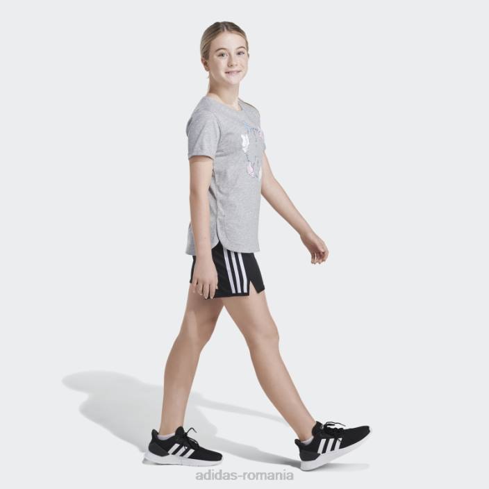 Adidas tricou cu mânecă rulată, gri mediu copii gri mediu 2JBN25354