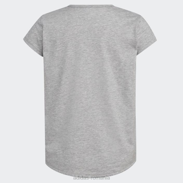 Adidas tricou cu mânecă scurtă heather scoop gri mediu adidas copii gri mediu 2JBN25386