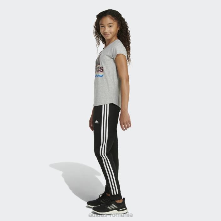 Adidas tricou cu mânecă scurtă heather scoop gri mediu adidas copii gri mediu 2JBN25386