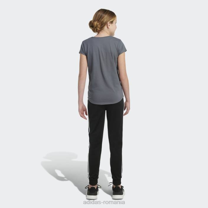 Adidas tricou cu mânecă scurtă onix copii onix 2JBN25442