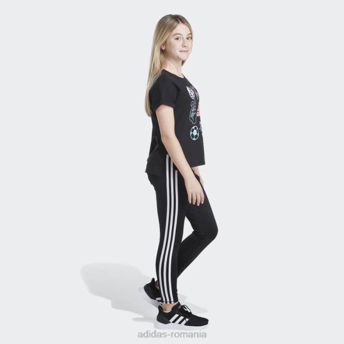 Adidas tricou dolman talie 22 negru adidas copii negru 2JBN25380