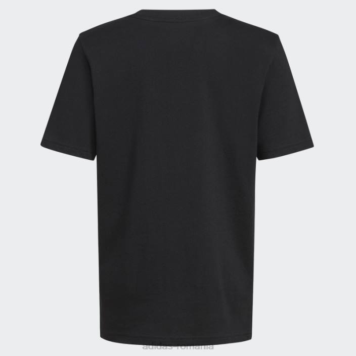 Adidas tricou negru cu logo ss camo copii negru 2JBN24953