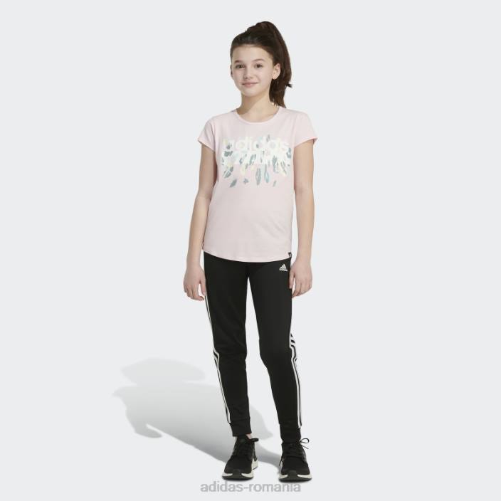 Adidas tricou scoop cu mânecă scurtă roz copii roz 2JBN25357