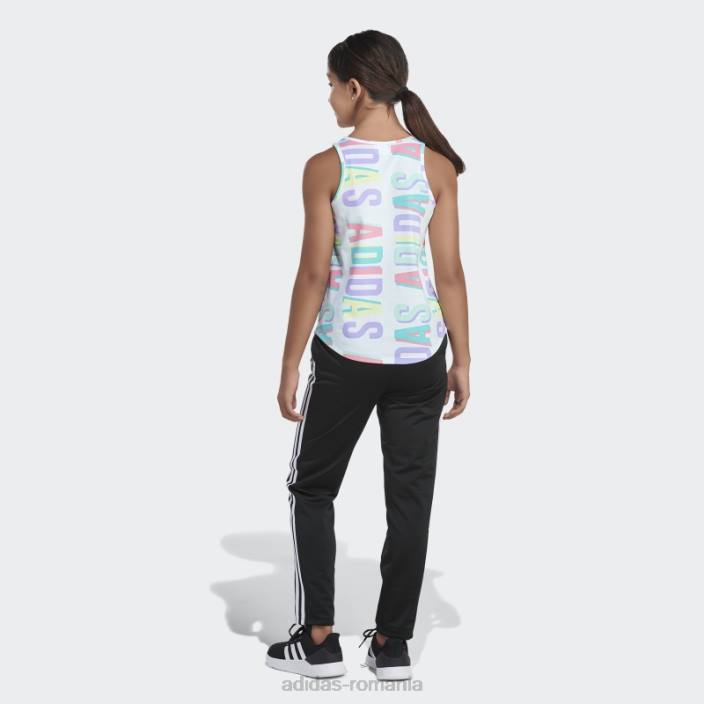 Adidas top cu tiv curbat imprimeu peste tot gheata menta copii menta cu gheata 2JBN25363