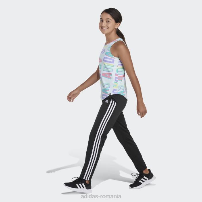Adidas top cu tiv curbat imprimeu peste tot gheata menta copii menta cu gheata 2JBN25363
