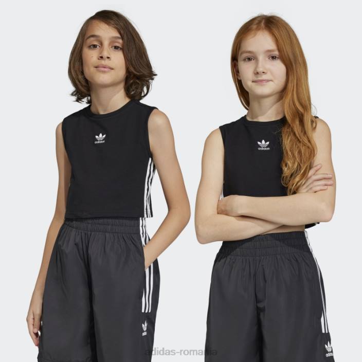 Adidas top negru adicolor crop copii negru 2JBN25048