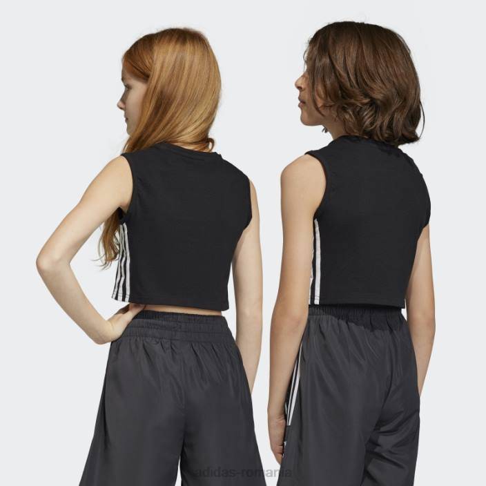 Adidas top negru adicolor crop copii negru 2JBN25048