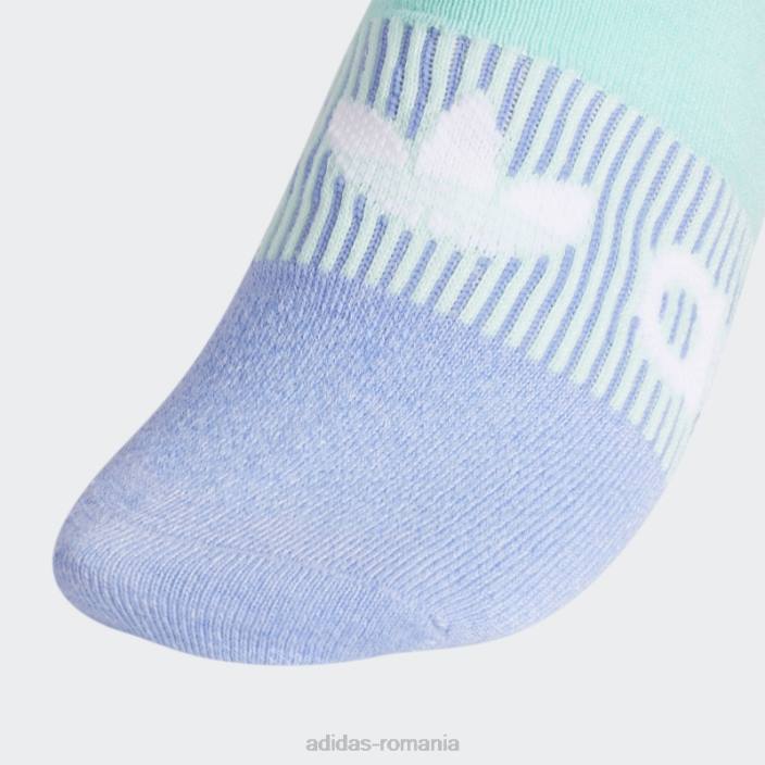 Adidas Dawn blue gradient superlite șosete neprezentate 6 perechi femei albastru zori/roz/alb 2JBN24406