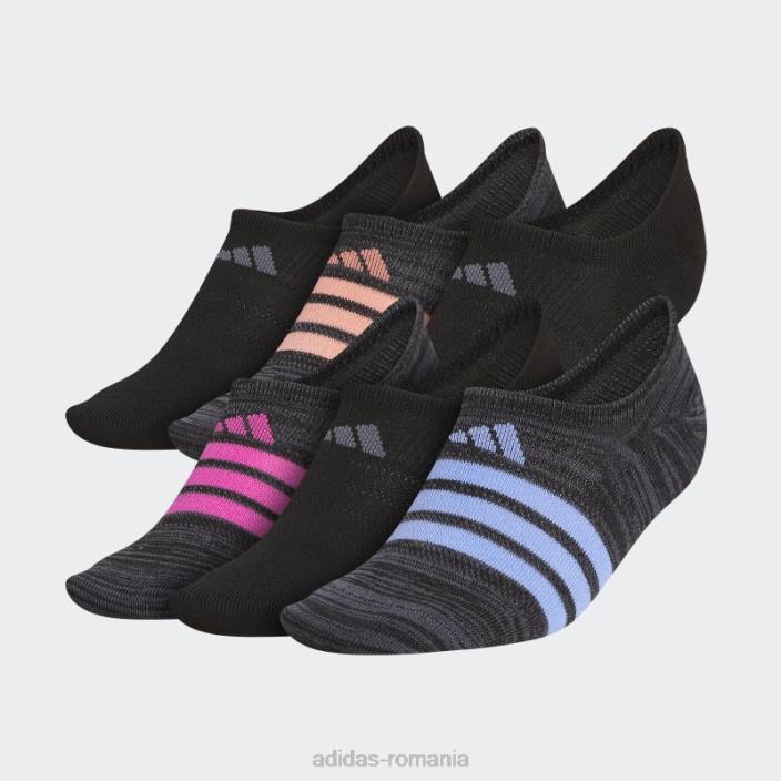 Adidas ciorapi superlite super-no-show 6 perechi albastri femei negru/albastru 2JBN24374