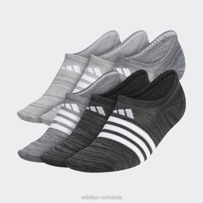 Adidas ciorapi superlite super-no-show 6 perechi negri femei negru 2JBN24392