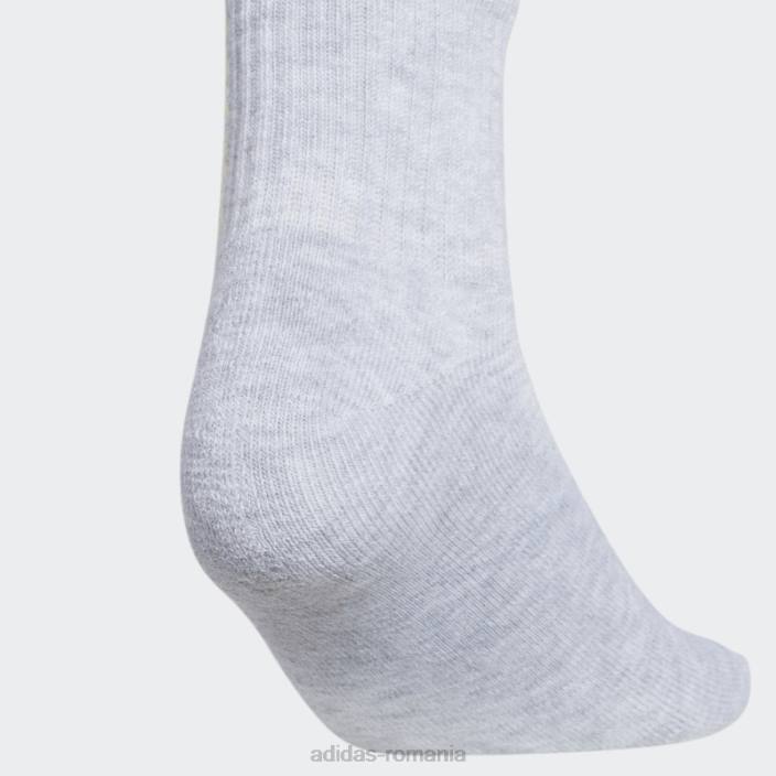 Adidas gri deschis wm spt strp 2 3pk șosete sferturi înalte adidas femei gri deschis 2JBN24375