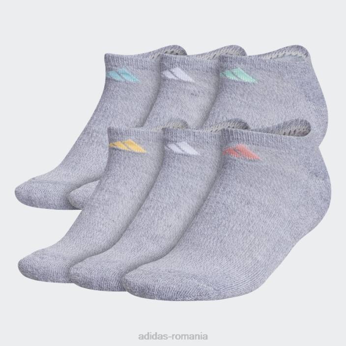 Adidas șosete de neprezentare cu perne atletice gri mediu 6 perechi femei gri mediu 2JBN24377