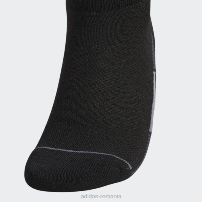 Adidas șosete decoltate cu dungi superlite negre 3 perechi femei negru 2JBN24365