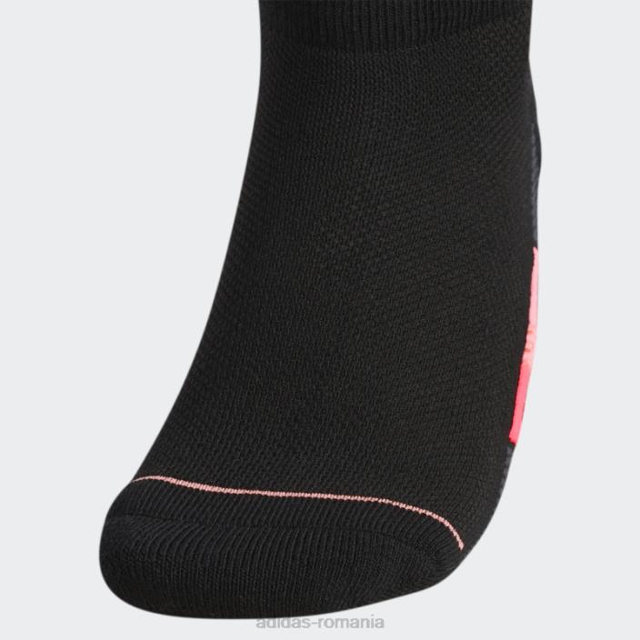 Adidas șosete decoltate cu dungi superlite negre 3 perechi femei negru 2JBN24376