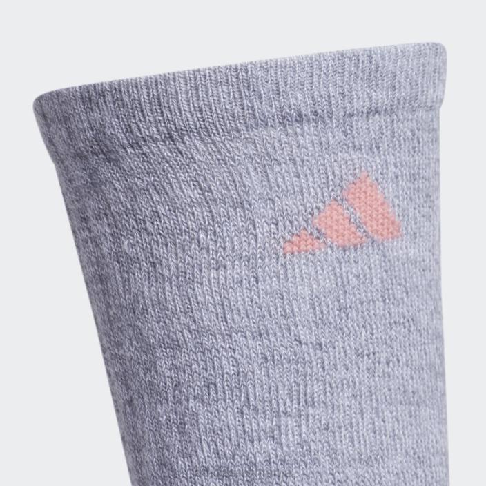 Adidas șosete echipaj atletic gri mediu 6 perechi adidas femei gri mediu 2JBN24363