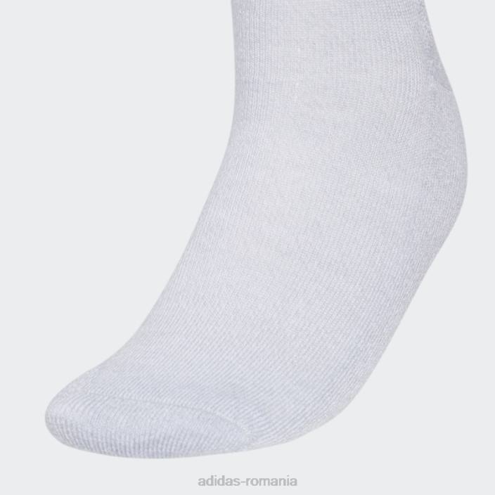 Adidas Șosete echipaj cu 3 dungi 3 perechi gri femei gri 2JBN24379