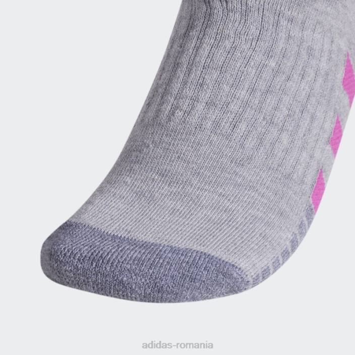 Adidas șosete echipaj cu perne 3 perechi multicolore femei multicolor/violet/albastru 2JBN24403