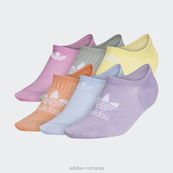 Adidas șosete liliac superlite super-no-show 6 perechi femei liliac/albastru zorilor 2JBN24347