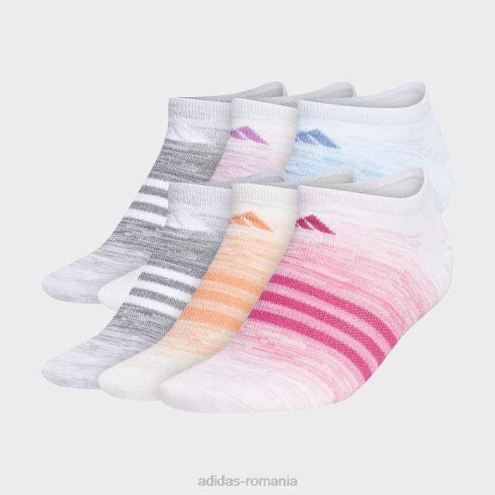 Adidas ciorapi roz superlite ombré nu-show 6 perechi femei roz 2JBN10846
